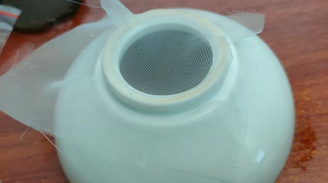 Замена лавсановой сетки в сите для чая