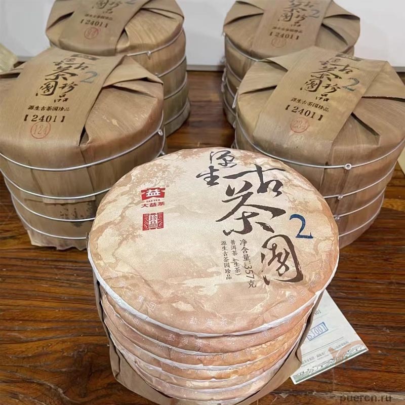 Да И Юань Шэн Гу Чаюань Чжэньпинь, шэн пуэр, 357 гр, 2025 г.