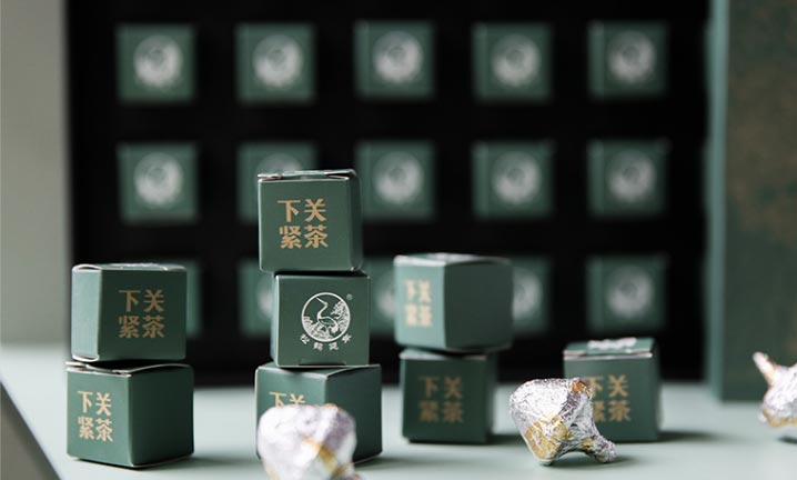 Ся Гуань Цзинь Ча «Гриб-чай», шэн пуэр, в бумажной обертке и индивидуальной упаковке