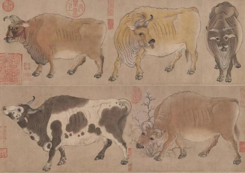 Картина "Пять быков"