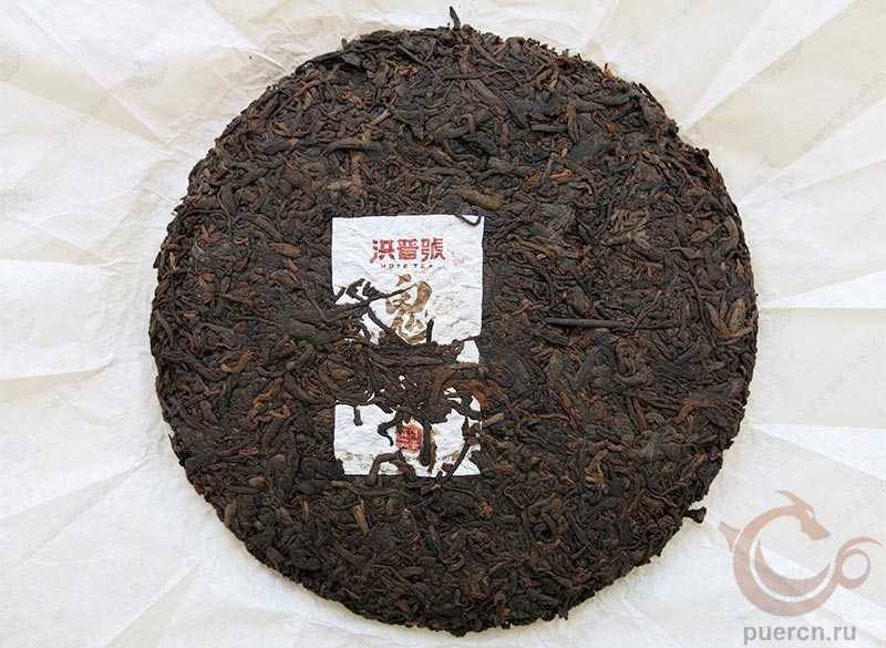 Хун Пу Хао, Гуи Ча, шу пуэр, 357 гр, 2019 г., чайный блин, нейфей, впрессованный в блин